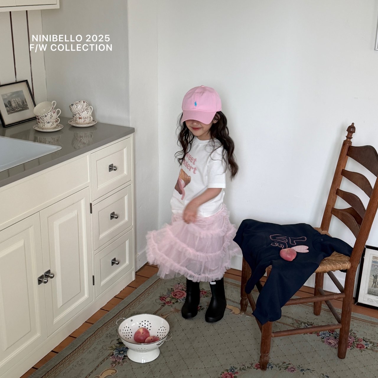 Ninibello | cake skirt (Ivory/Pink M100-110)