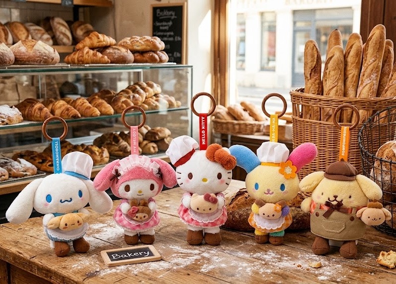 港版 Sanrio 麵包師傅造型系列 公仔掛飾