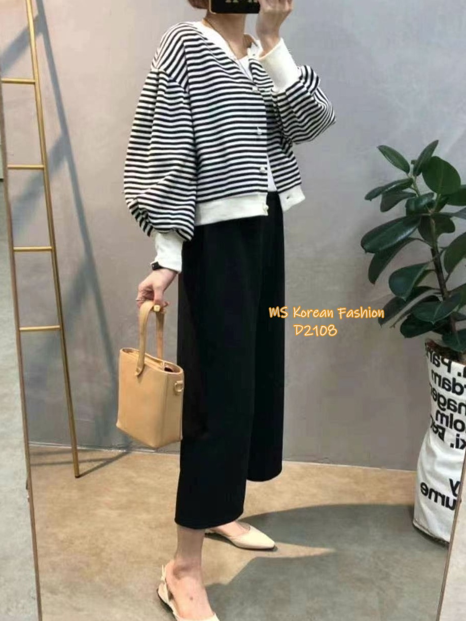 D2108 韓國🇰🇷冰涼感闊褲