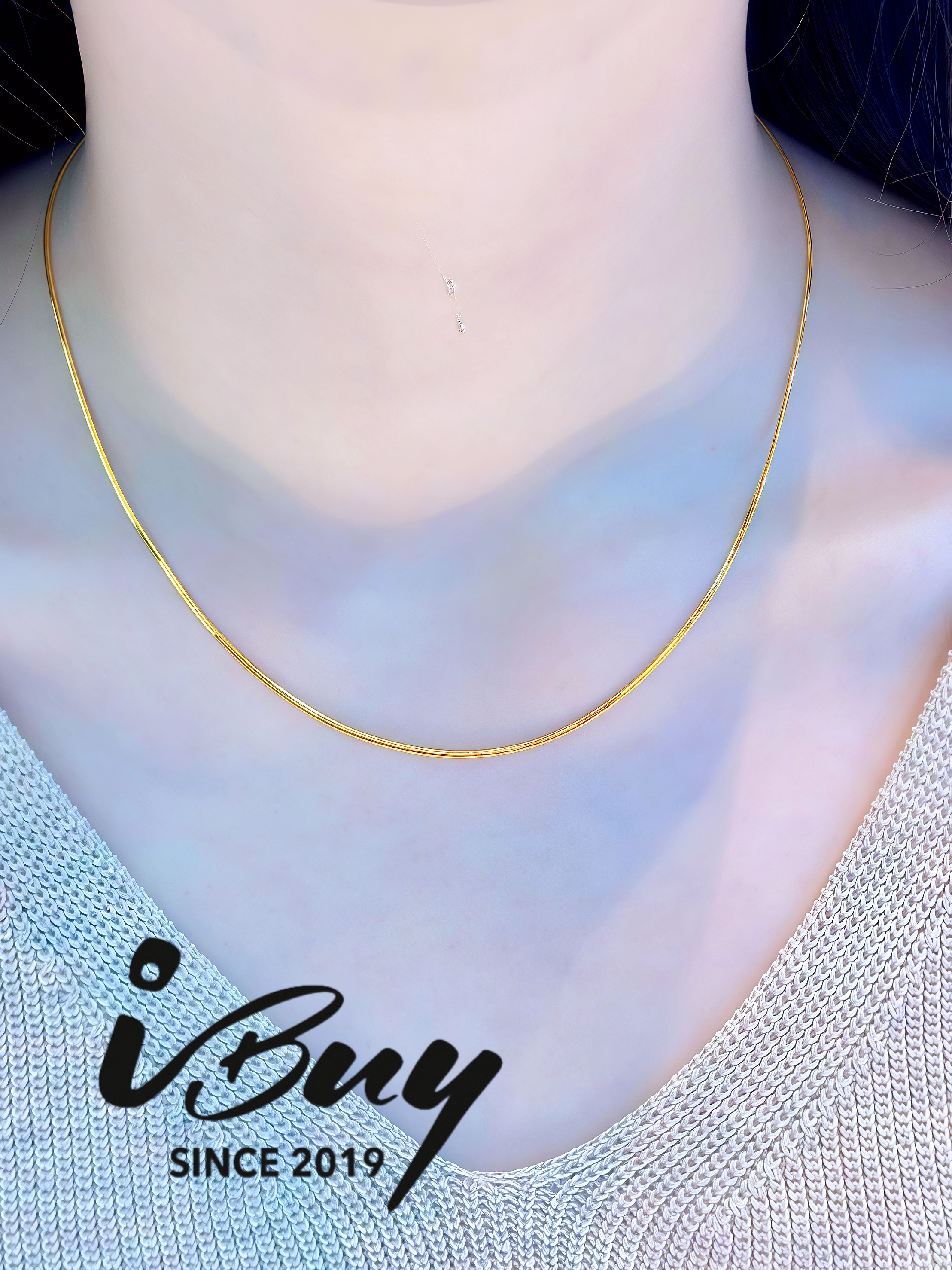 916 GOLD SNAKE BONE NECKLACE (030) 916 金 蛇骨项链(030)