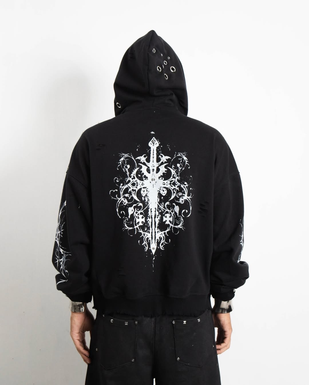 Custom Crab Leg Zip Up Hoodie