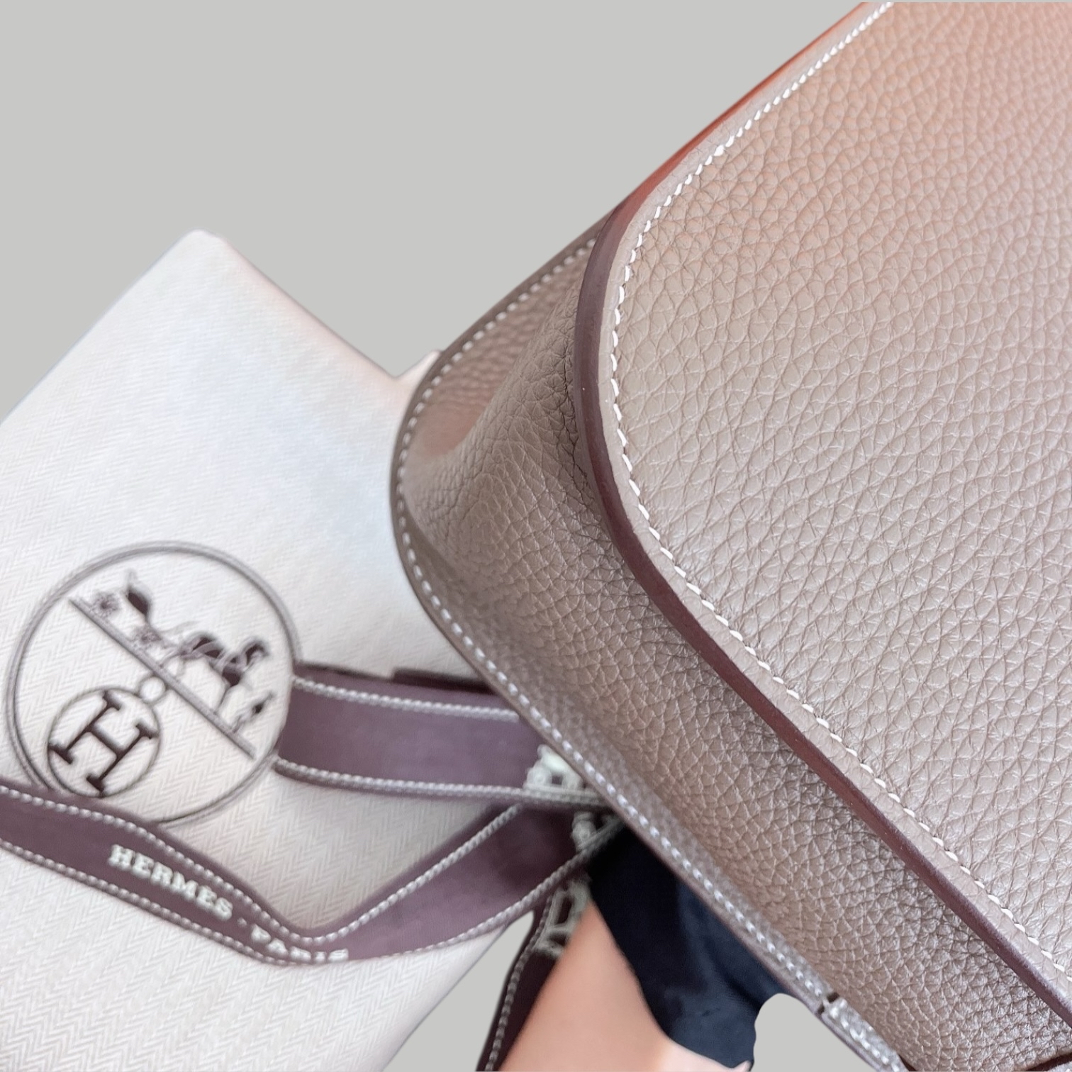 Hermes Halzan 31 大象灰銀扣