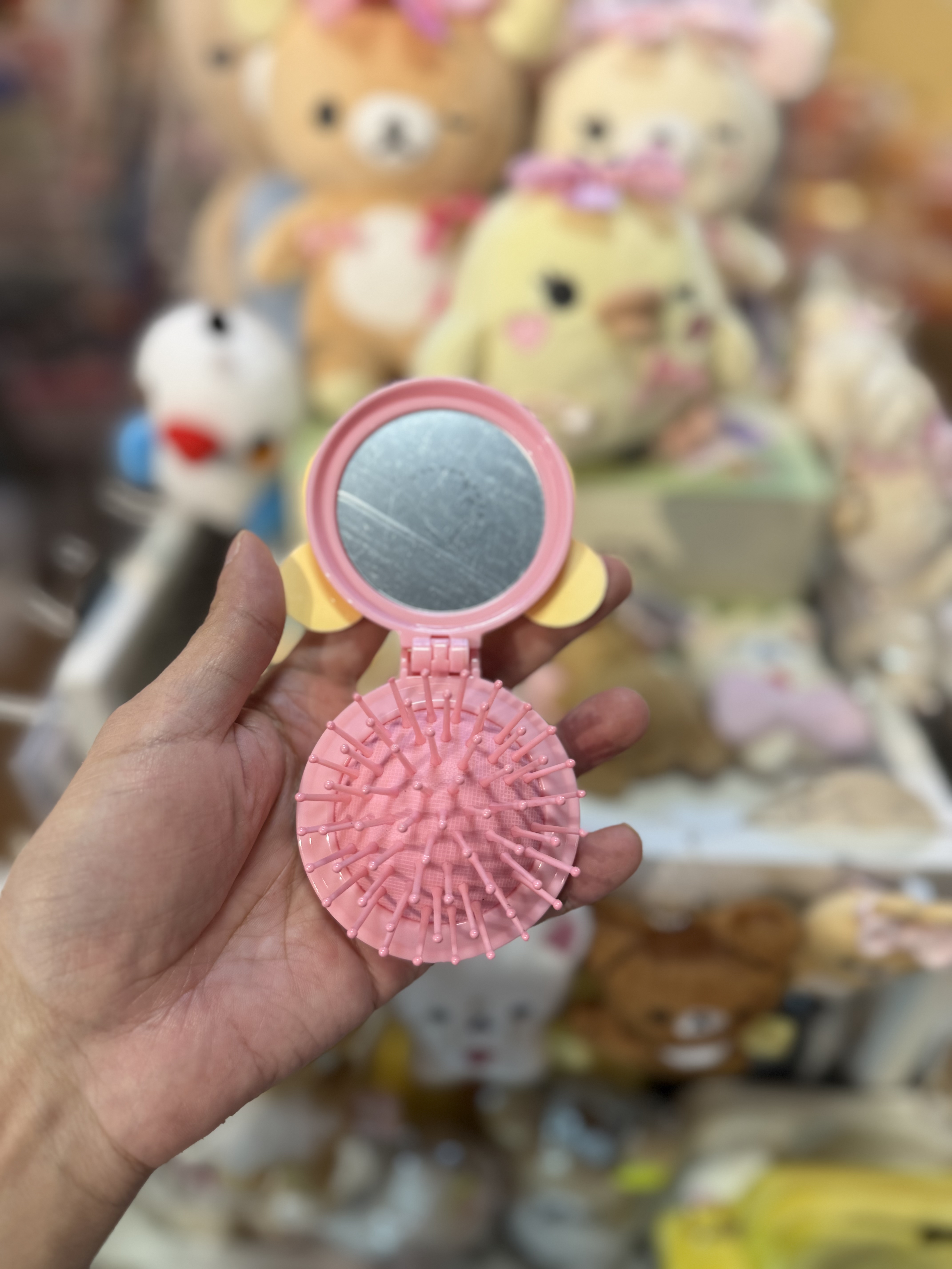 《現貨》全新rilakkuma輕便梳連鏡