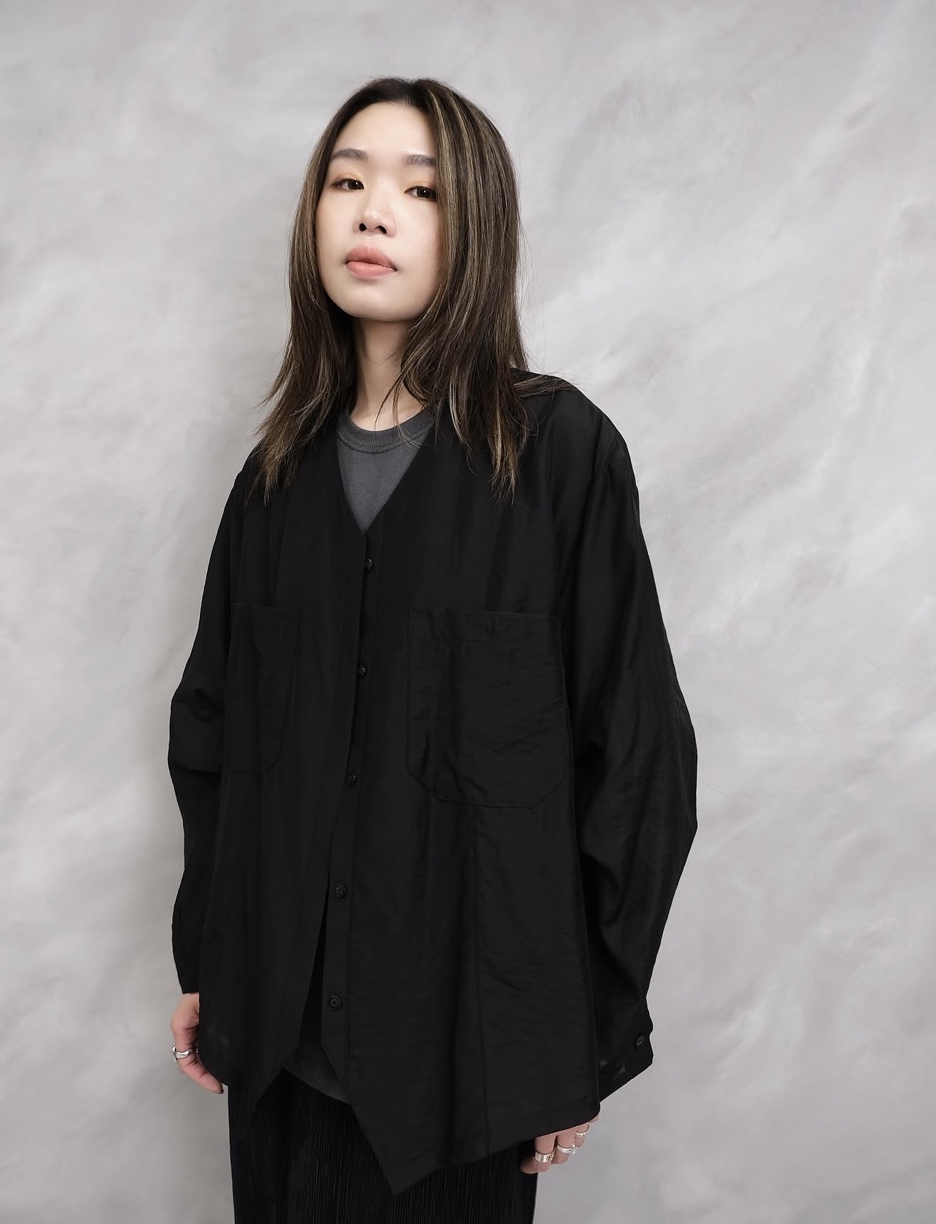 Lumina Airy V-Neck Shirt #sh28