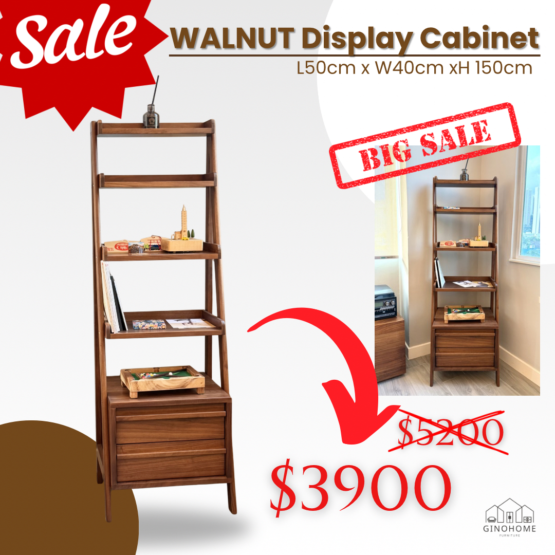 #陳列品清貨 WALNUT Display Cabinet 