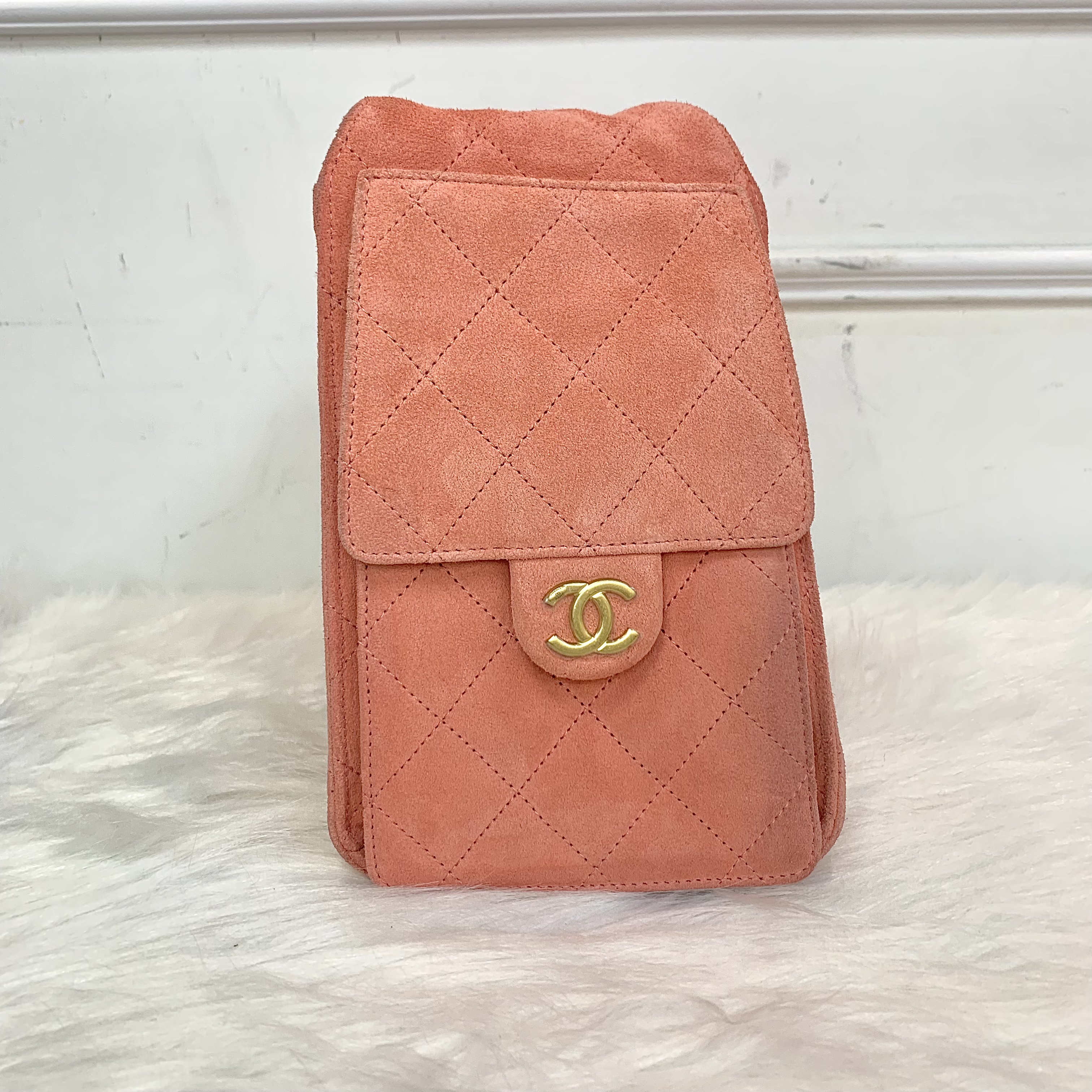 FullSet有正單✨Chanel25bag 小號麂皮粉紅色