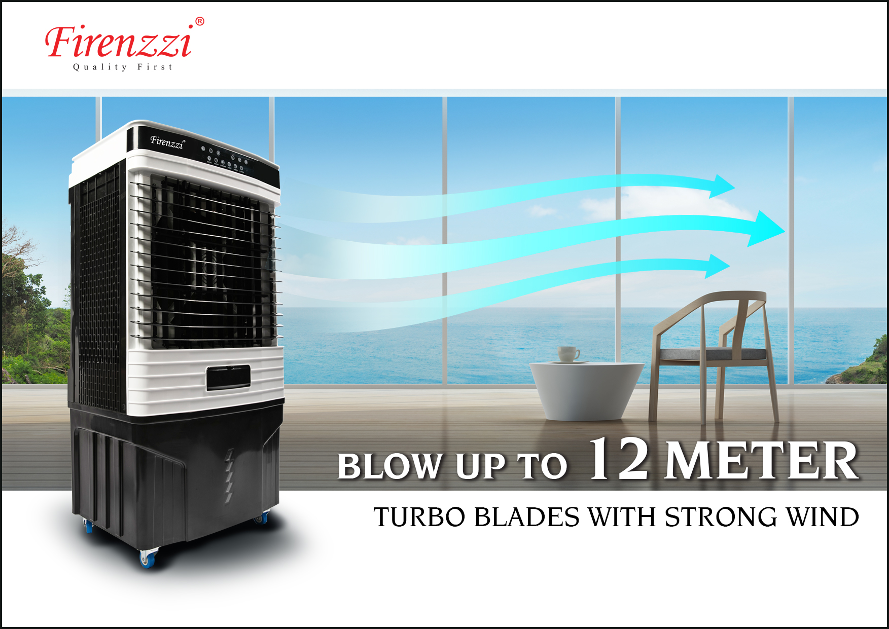 Firenzzi 80L Air Cooler (FAC-1890)