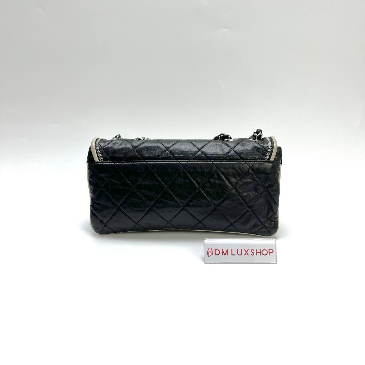 Chanel East West Mademoiselle Flap Bag SHW (Serial 12, Year 2009)