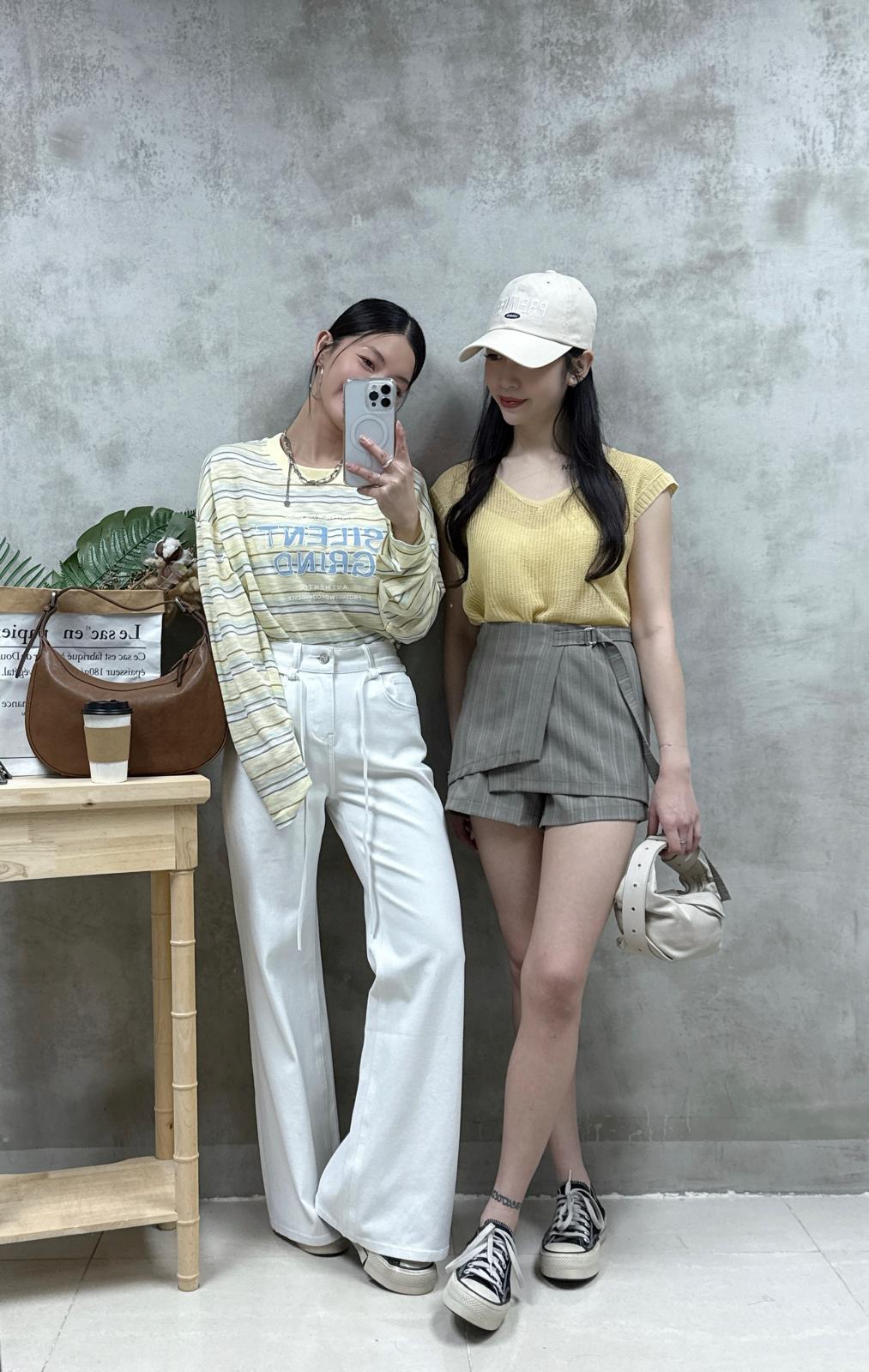 E06 前帶直腳牛仔褲