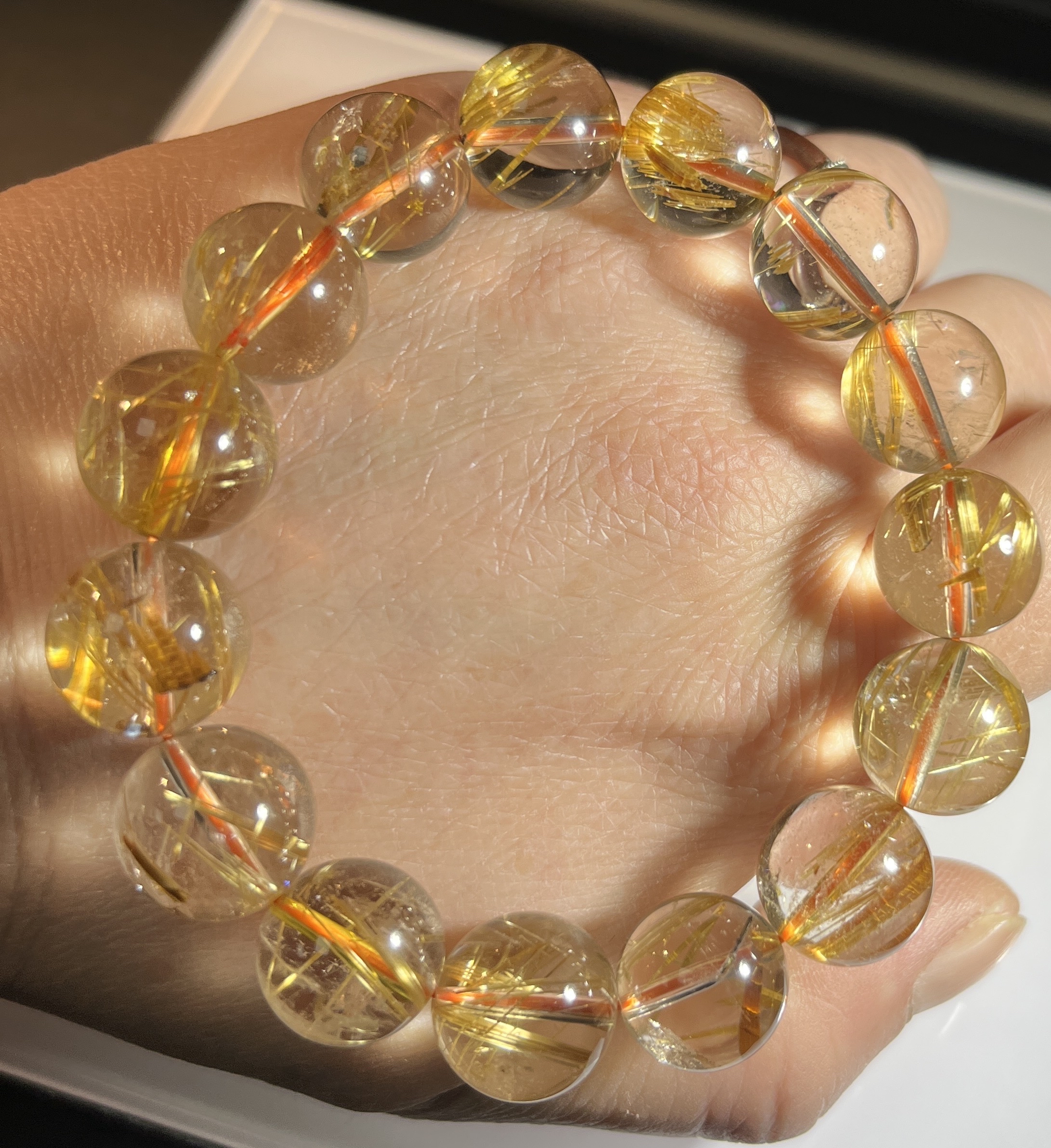 品質透體金鈦晶 13m+