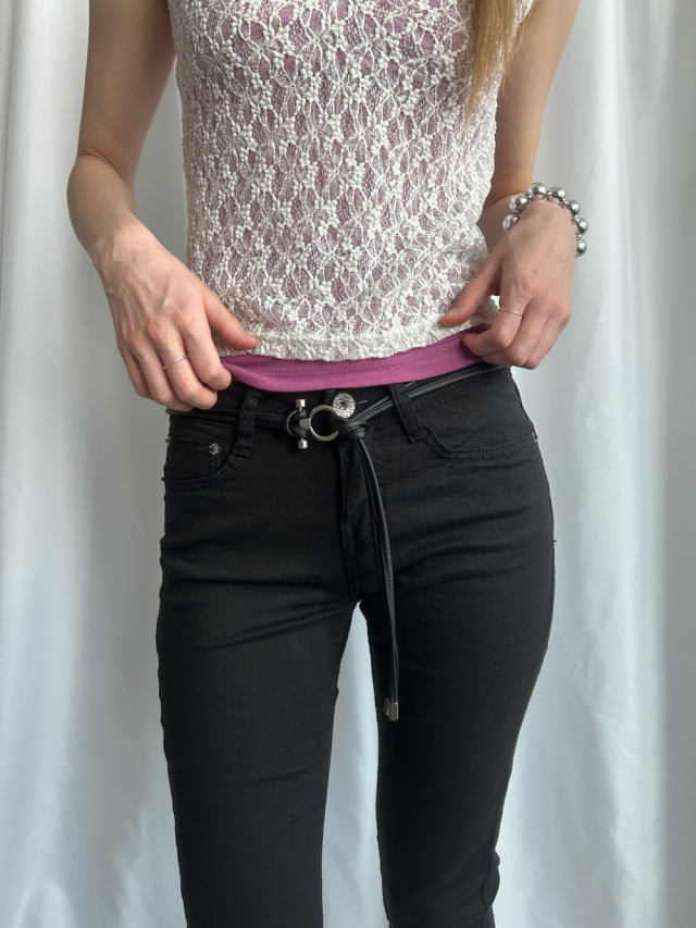 Double-Strand Ring Accent Belt