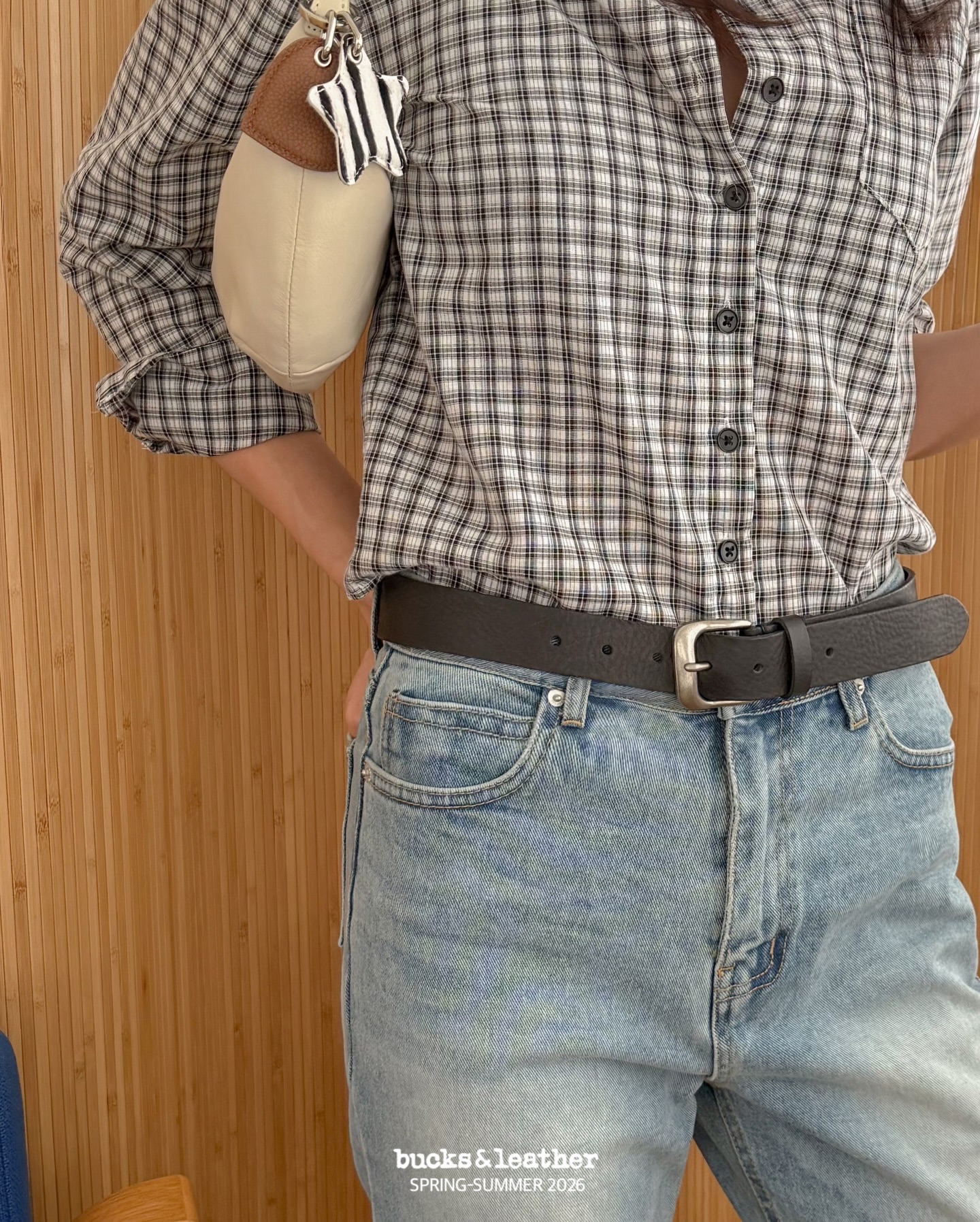 預訂_30mm Vintage Belt By Bucks & leather