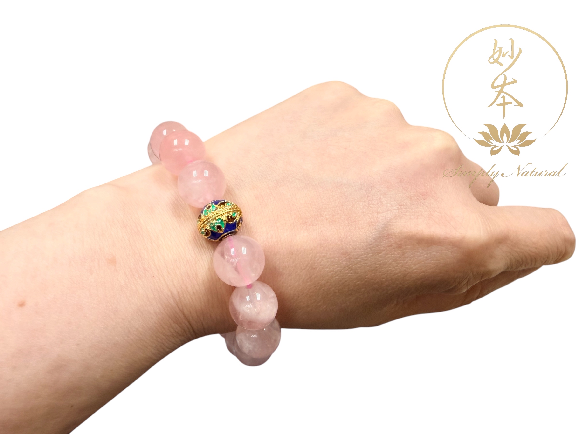 12.5mm 粉晶手串 （作明佛母火供加持）