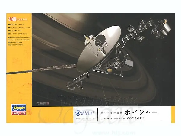 1/48 Unmanned Space Probe Voyager w/Mission Emblem Patch