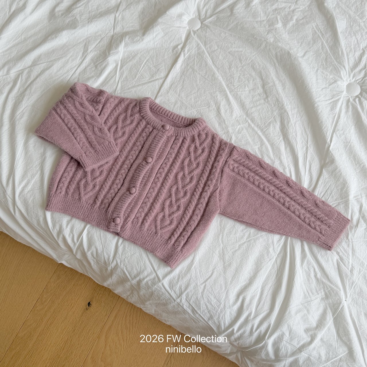 Ninibello | Mauve Knit Cardigan 