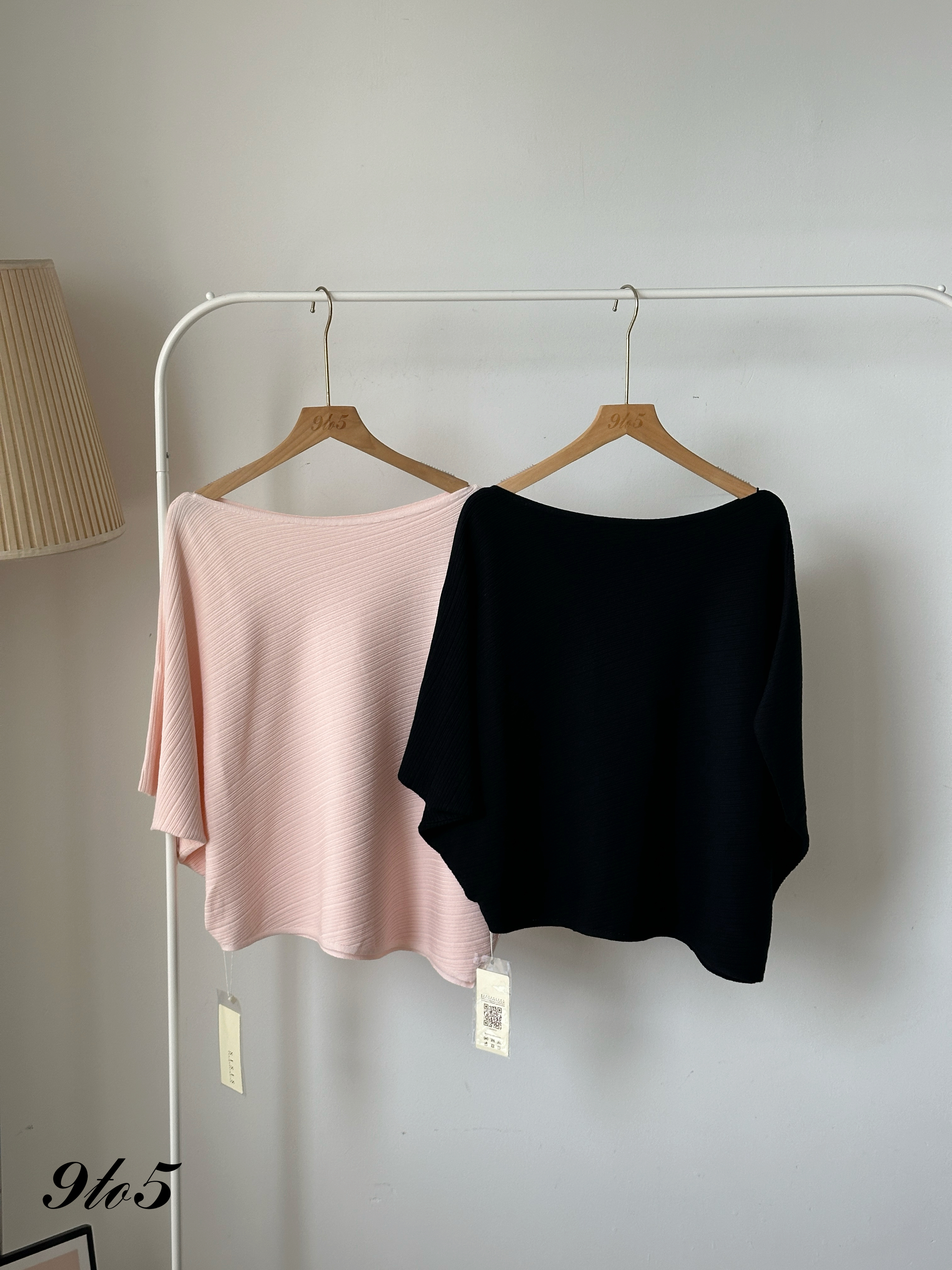 T4127 Oversize Off-Shoulder Top - 5 Colors 