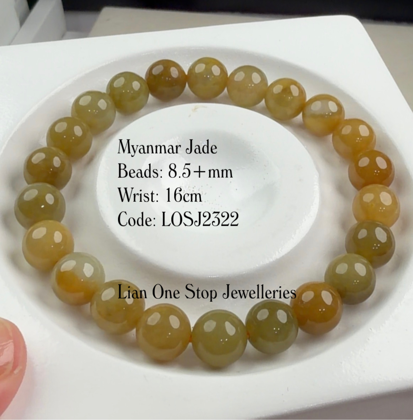 Code: LOSJ2322 Myanmar Jade 8+mm