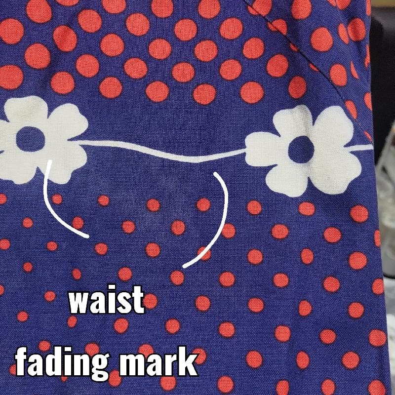 Vintage Japanese MOD Floral Pattern Handmade Sleeveless Shift Dress(MT1541-7)
