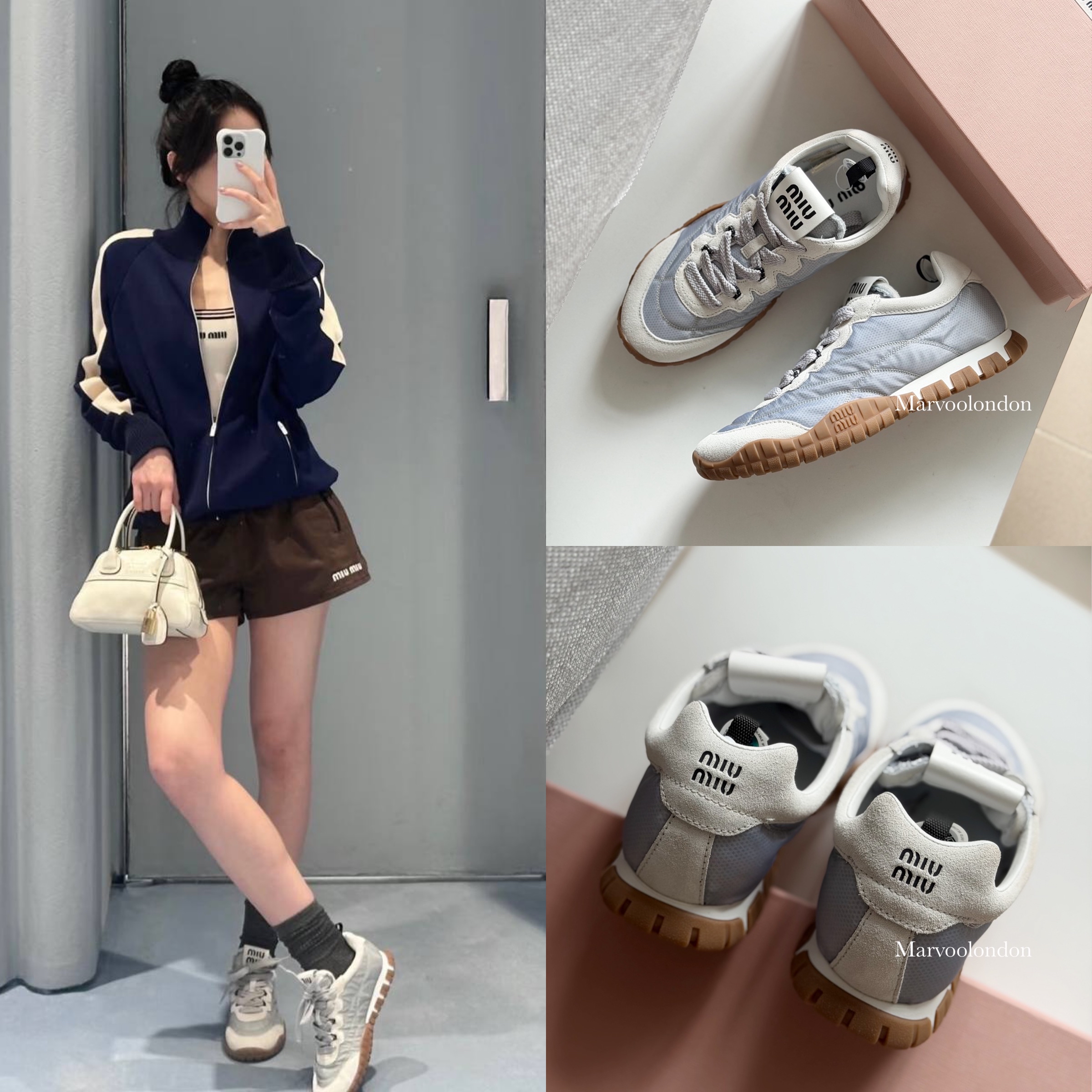 限時優惠✨新色🆕訂貨🍒MIUMIU TYRE sneaker  🔖Size 35.5/36/37-39/40/41