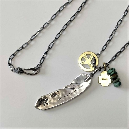 只按訂單生產~Atease スノーマン目黒蓮さん着用モデル XL FEATHER SET NECKLACE pre order/訂購