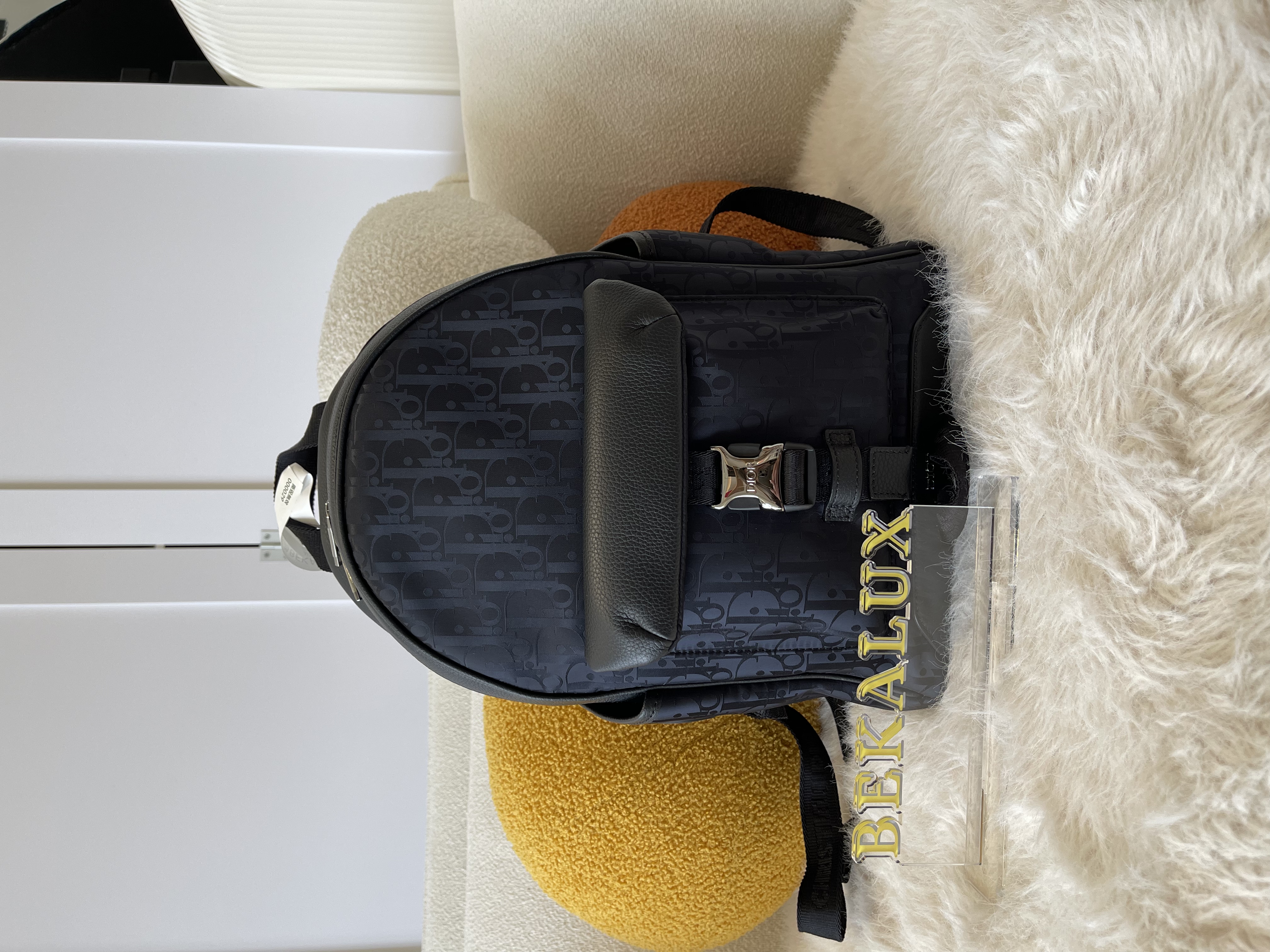 Pre-owned Dior Explorer Backpack Nylon Leather Silver / Product Code: 25051802