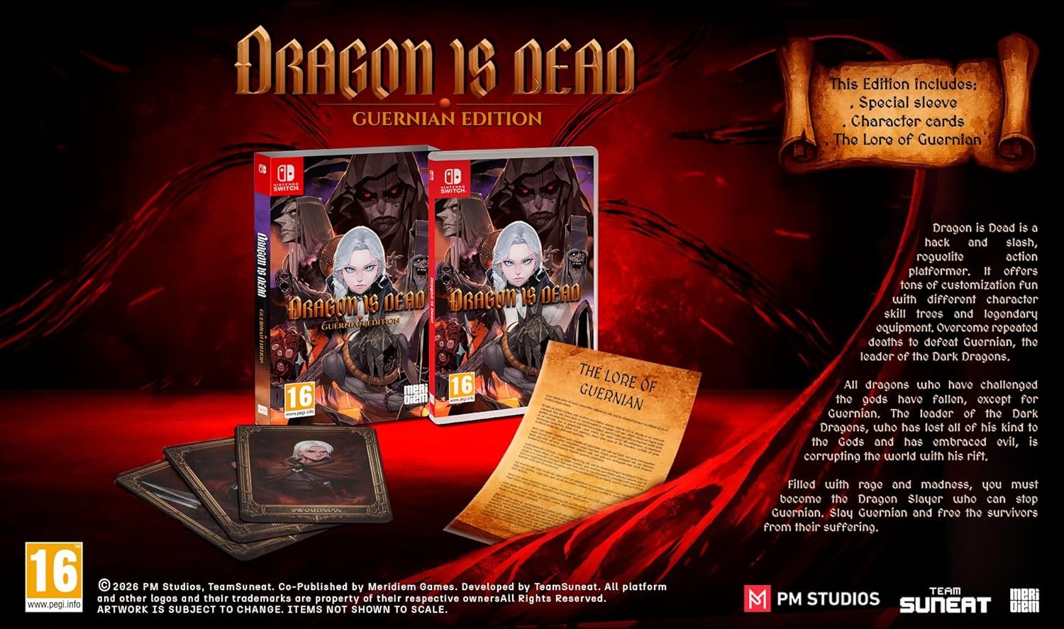 NS 龍亡之境 Dragon is Dead (Guernian Edition ) 中/英文  (英文封面) NSW-4109