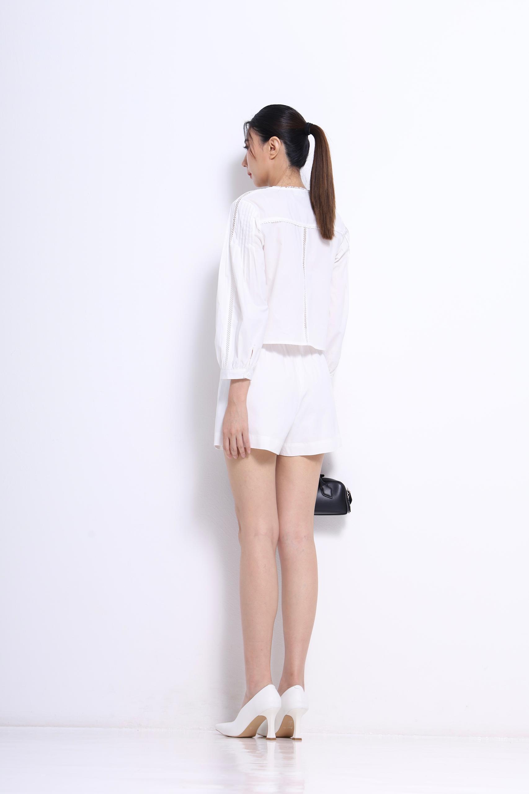 CB1650 French Pleated High-Waisted Skirt
