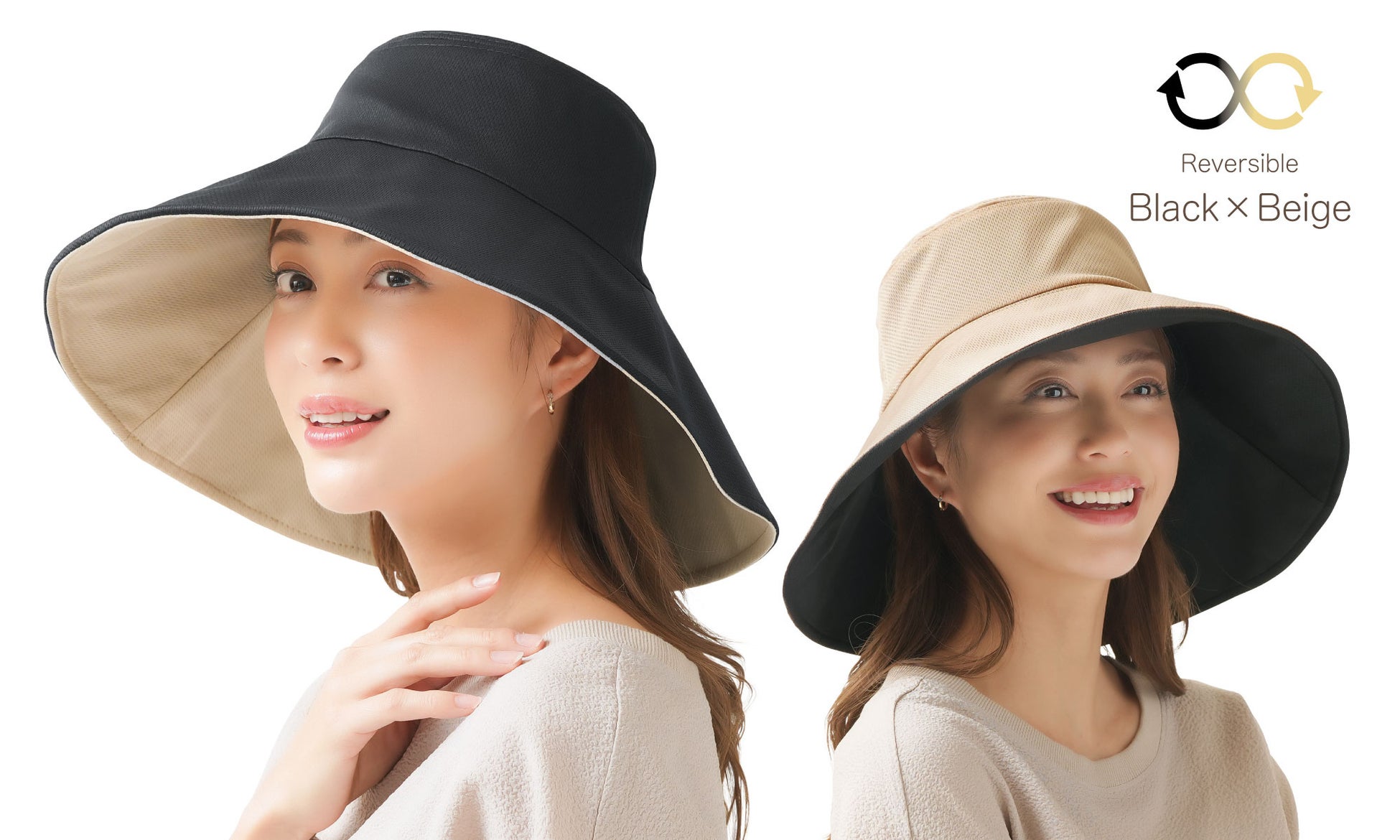 日本 Needs Labo 防紫外線99% 可折疊雙面帽 平行進口