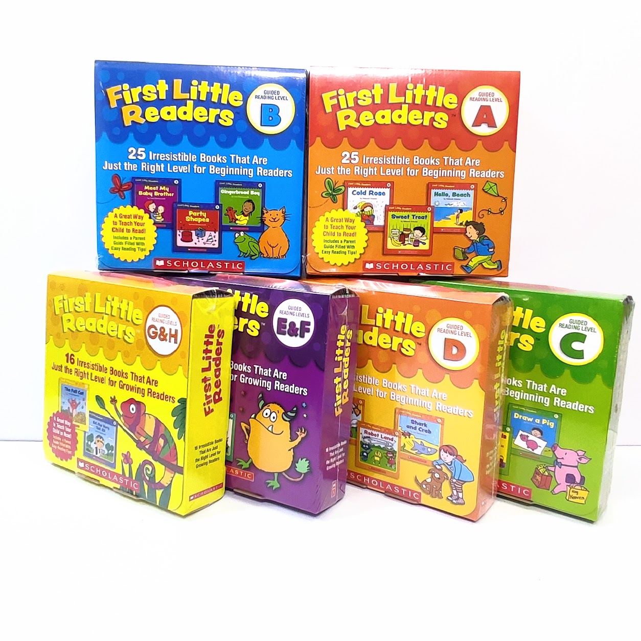 First Little Readers  Level A-H   6盒 132本  (每盒25本) | 點讀版 |  S07