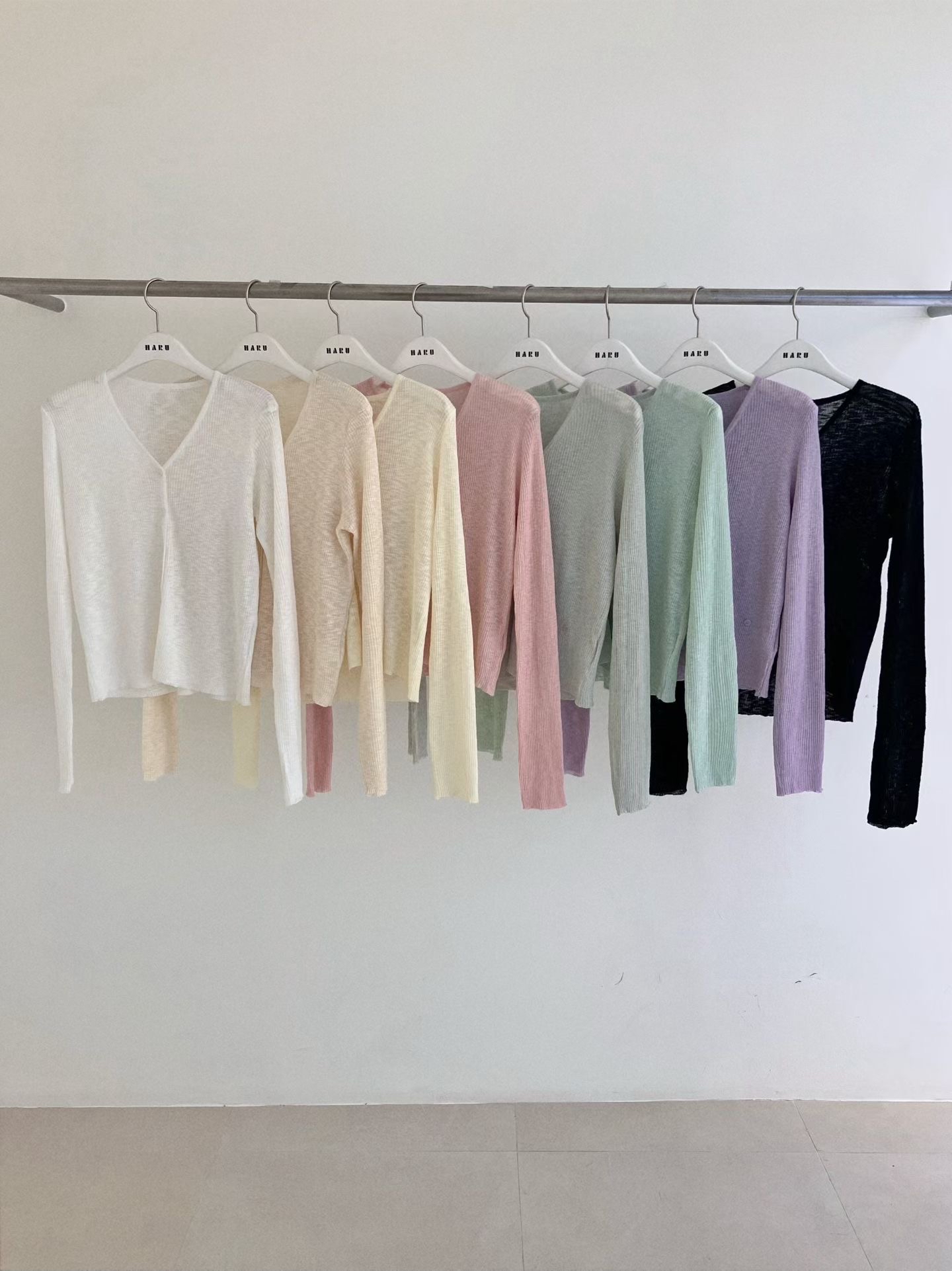 HA1 糖果色針織外套