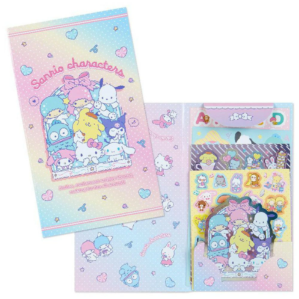 🆕【⭐訂購⭐】🌀 🇯🇵 日本直送 #Sanrio #日本製 貼紙簿套裝(一套四本同款)［2款選］🌀 [ELFD-0215]