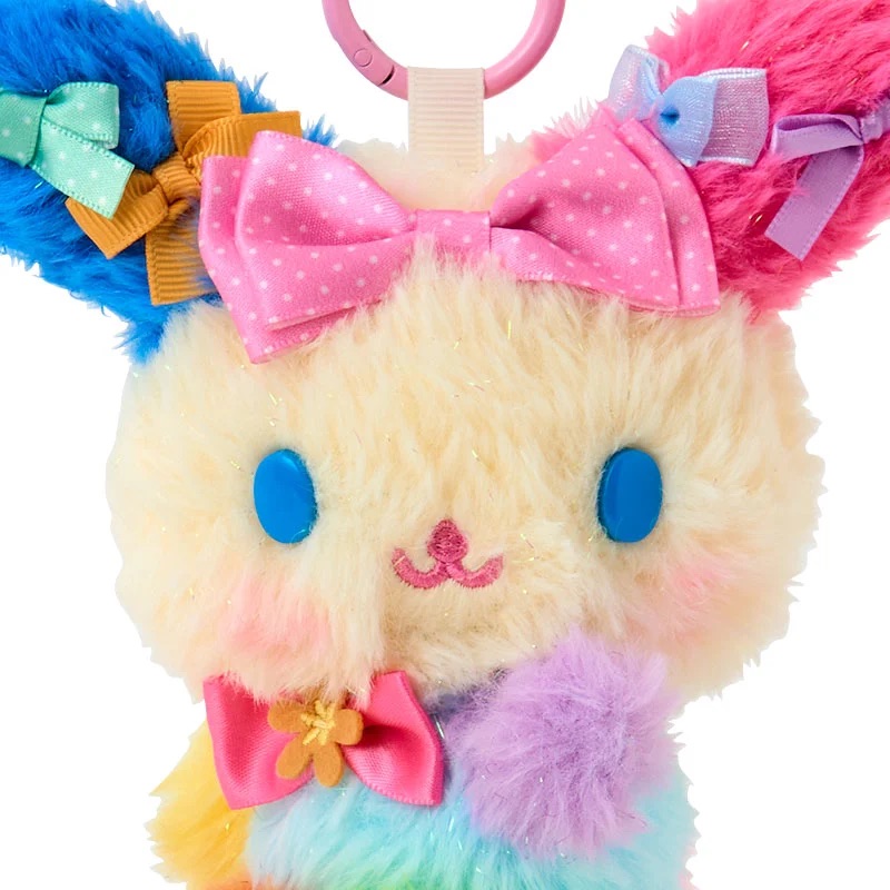 預訂｜日本版 Sanrio Usahana 花小兔 彩色閃閃蝴蝶結公仔掛件