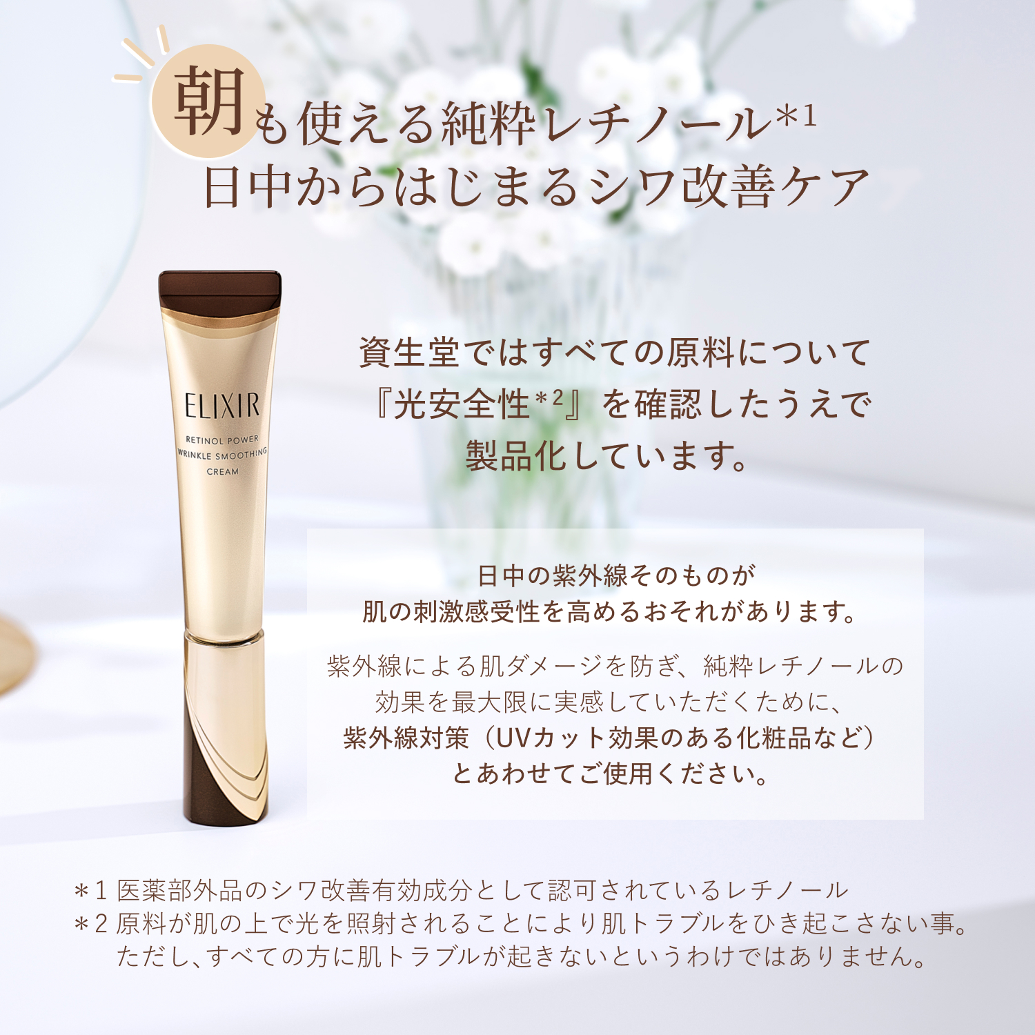 資生堂Shiseido Elixir Retinol Power Wrinkle Smoothing Cream 高純維A膠原超抗皺眼唇精華乳 15g 新版
