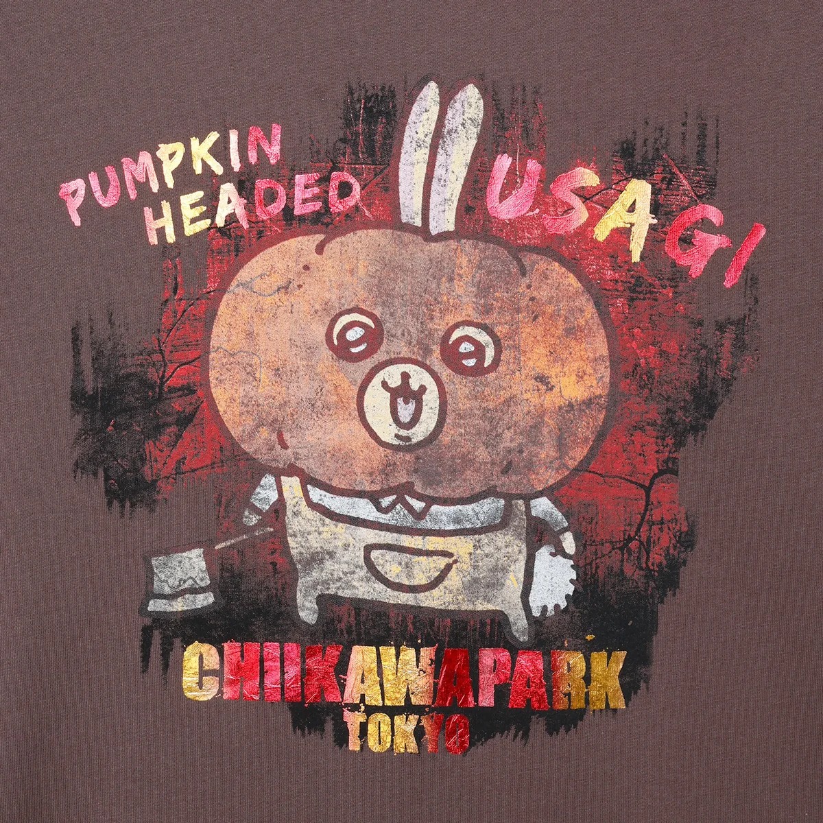 🎀【預訂】Chiikawa Park Halloween 2026 T-shirt Pumpkin Usagi