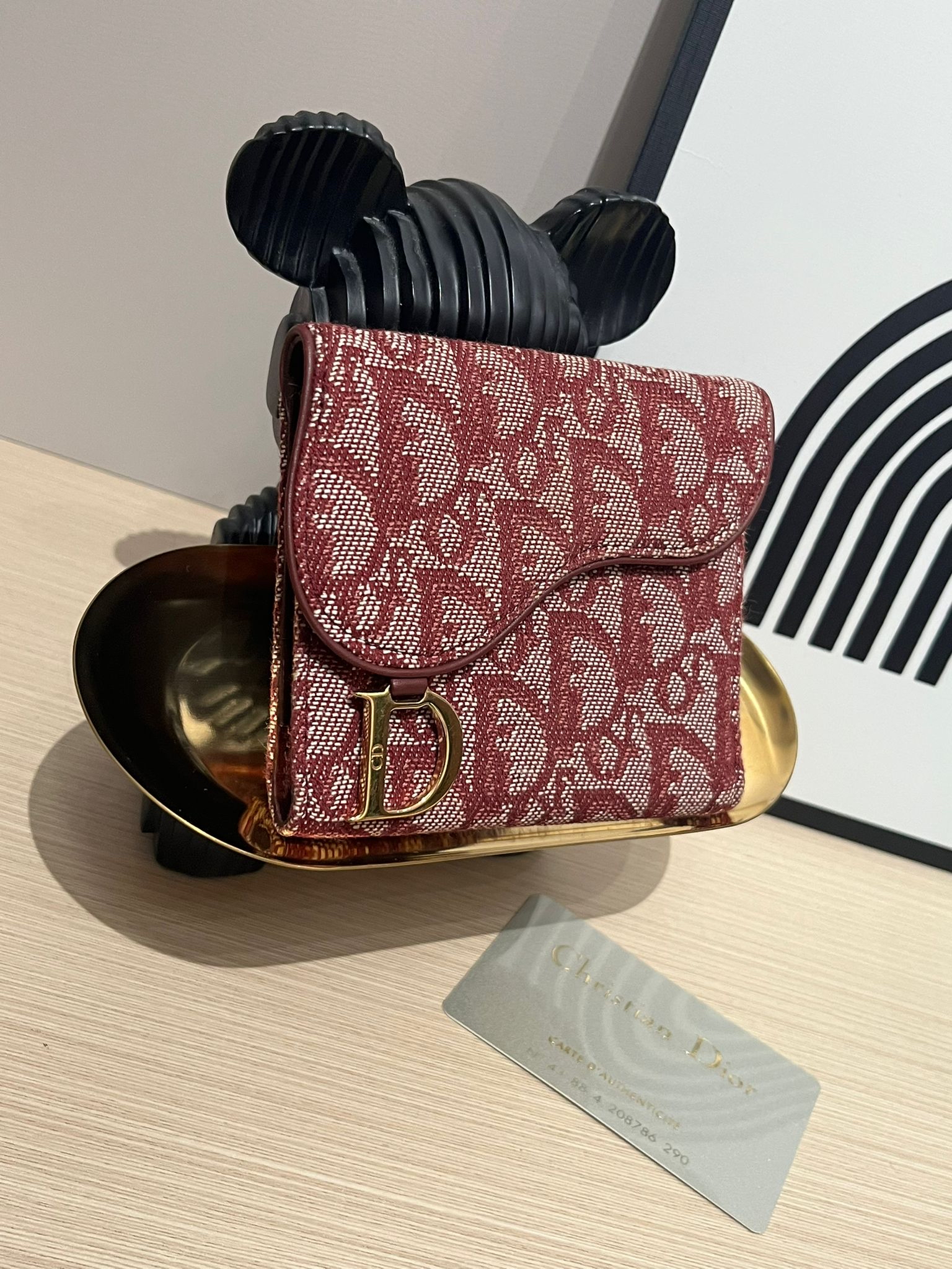 Dior Saddle Card Holder 100%Authentic, 95%New ✅Card
