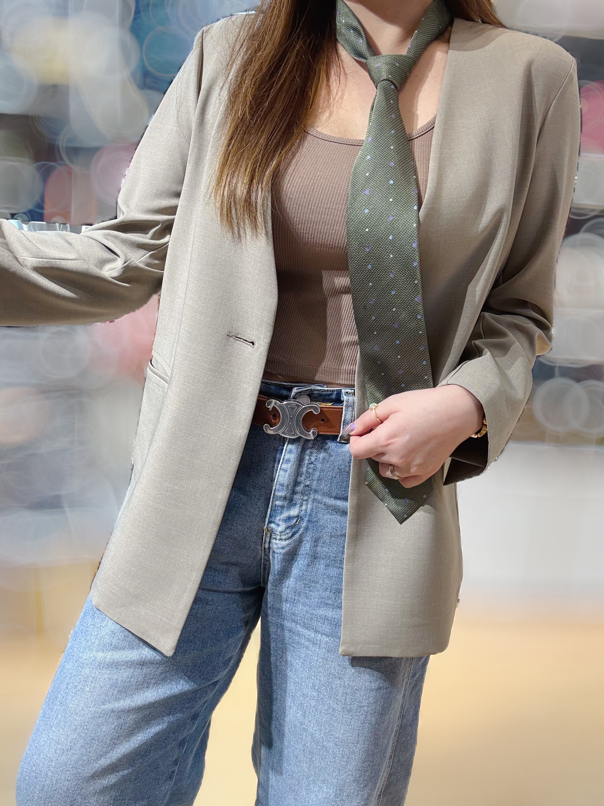 Celine Triomphe belt M/90/brown