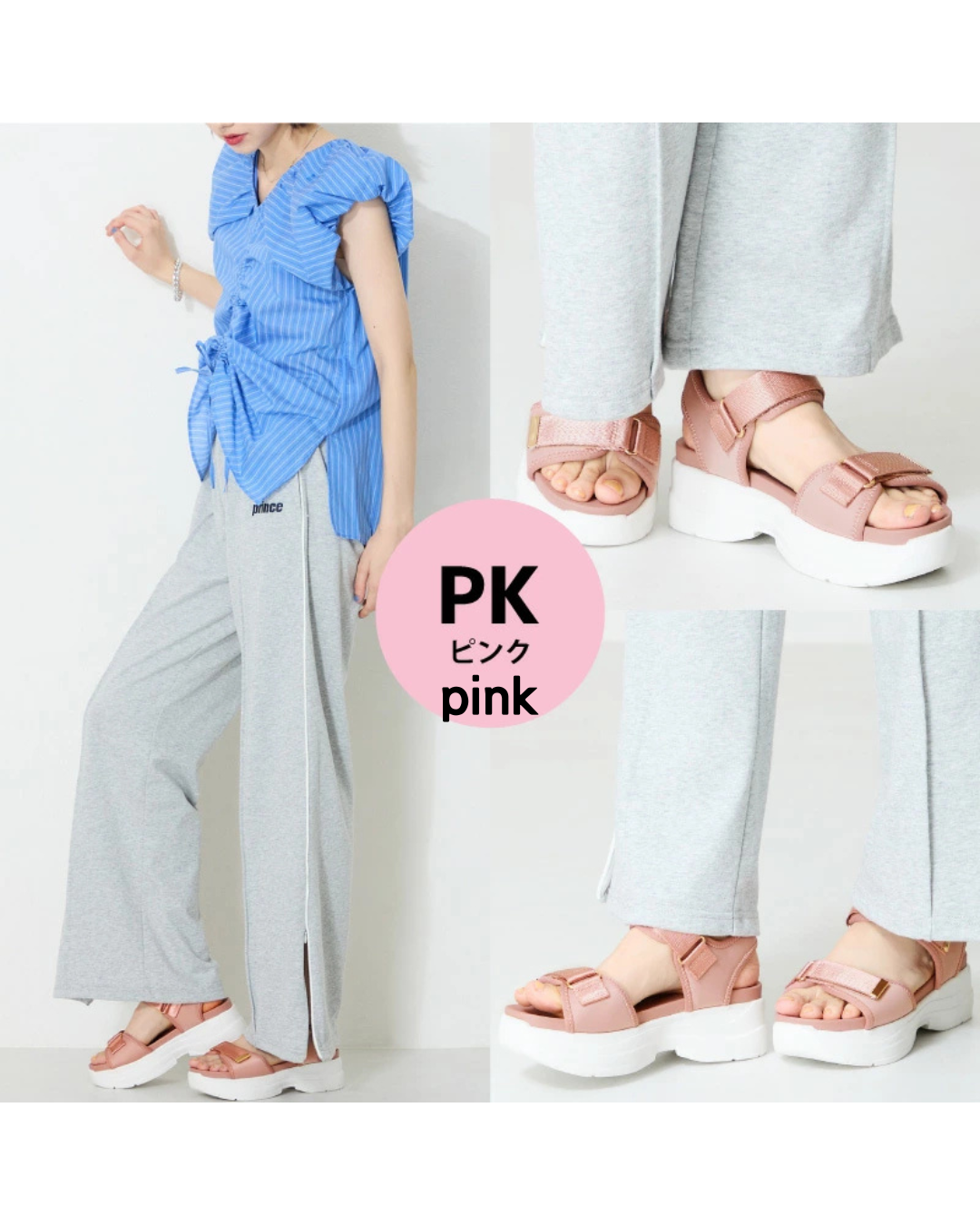 日本代購【 2026新商品 日本直送 ORiental TRaffic 超輕量厚底魔術貼運動涼鞋 Lightweight Platform Sports Sandals 】