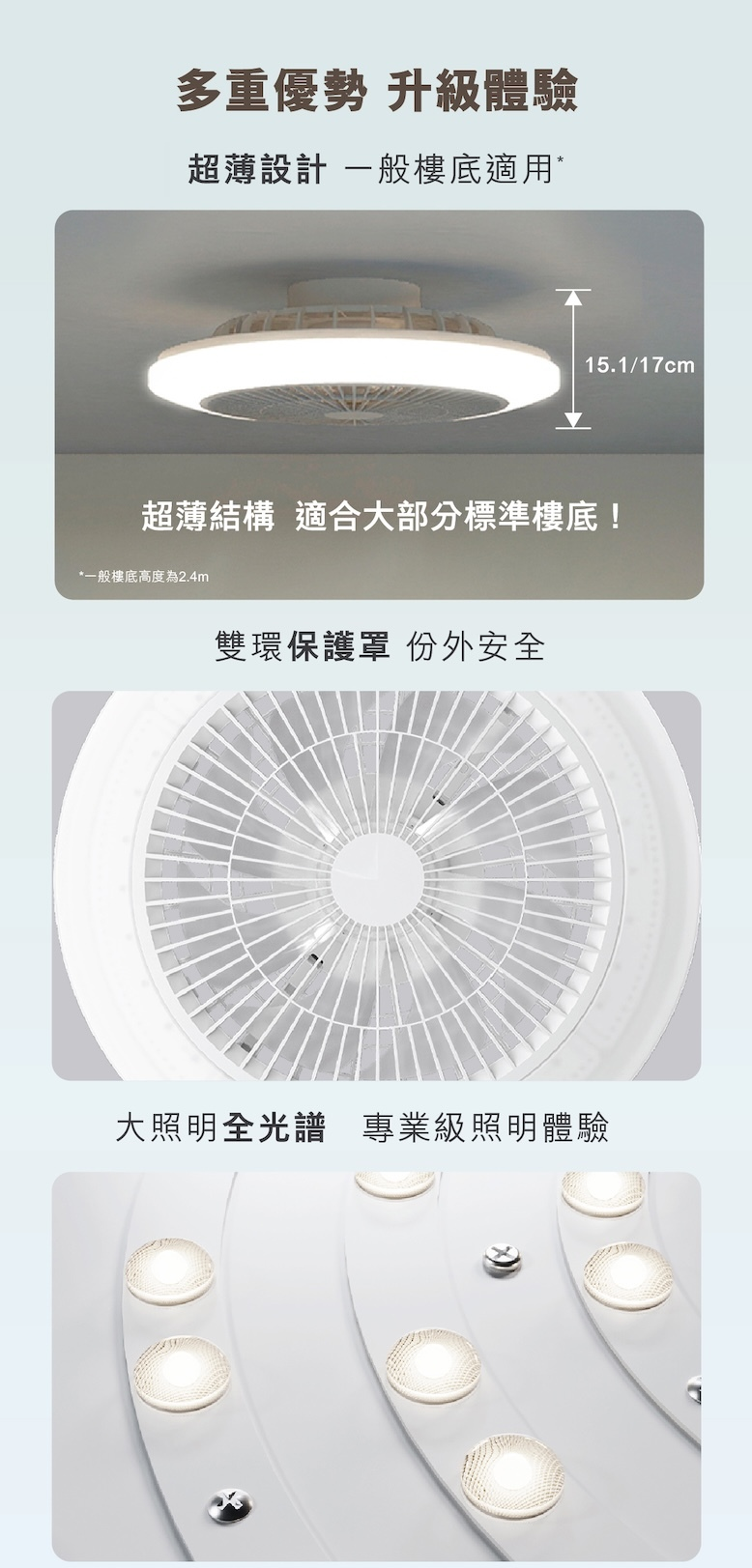香港行貨 2年保養  Amigo G2 超靜音近視控制悅眠風扇燈 20W＋燈42W / 扇25W＋燈60W