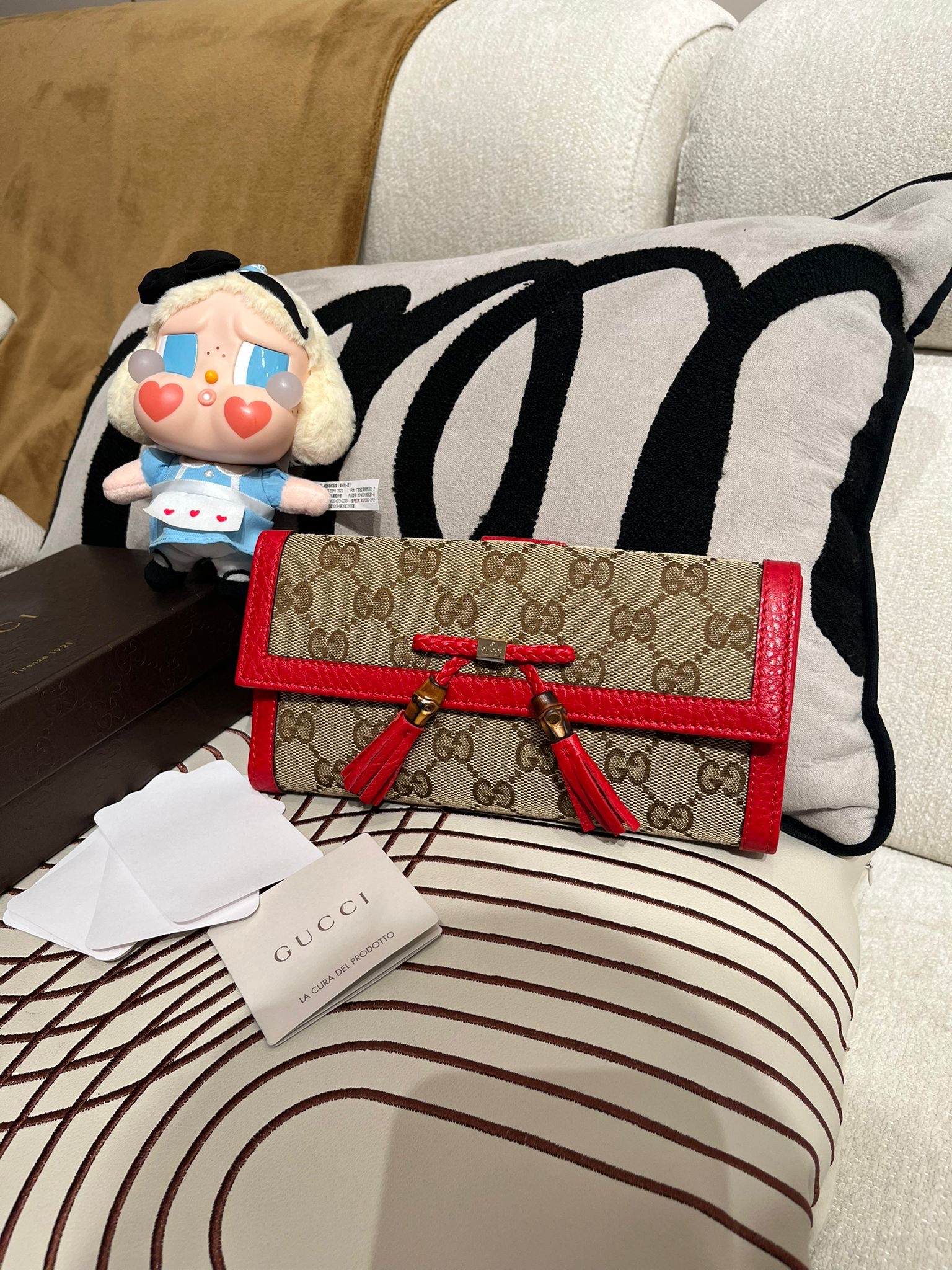 Gucci Long Wallet 100%Authentic, 98%New ✅Booklet✅Box