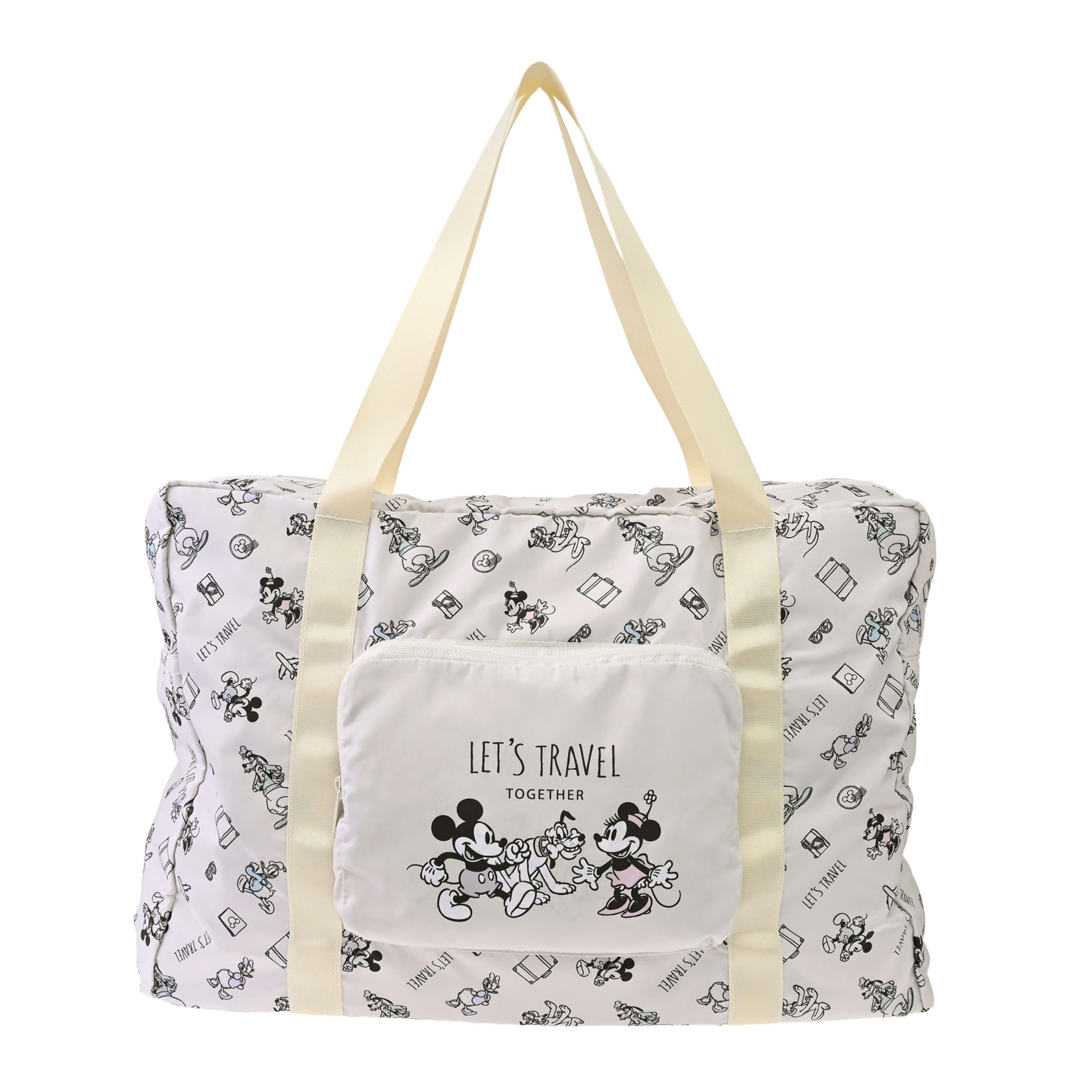 🌸 【預訂】Mickey & Minnie 手提折疊行李袋 (L) - Disney Magical Travel