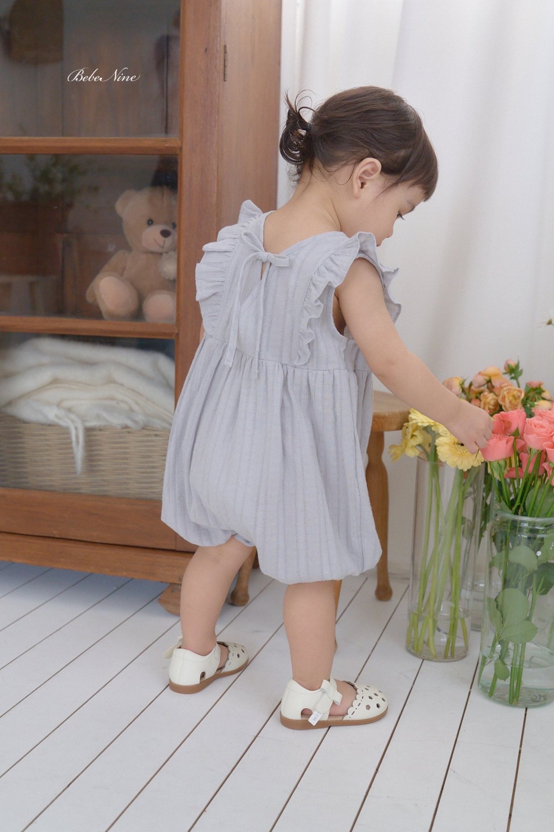 ☀️預訂 韓國直送☀️🇰🇷Bebenine兩色蕾絲標誌荷葉邊背心連身服