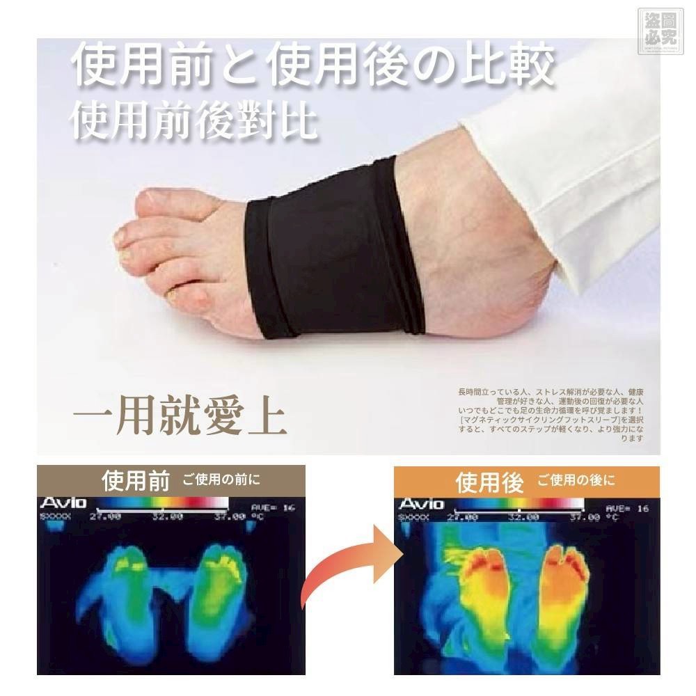 $55盒, 2盒起$45盒,日本 カユミ-KAYUMI 磁石循環足底套（單盒）