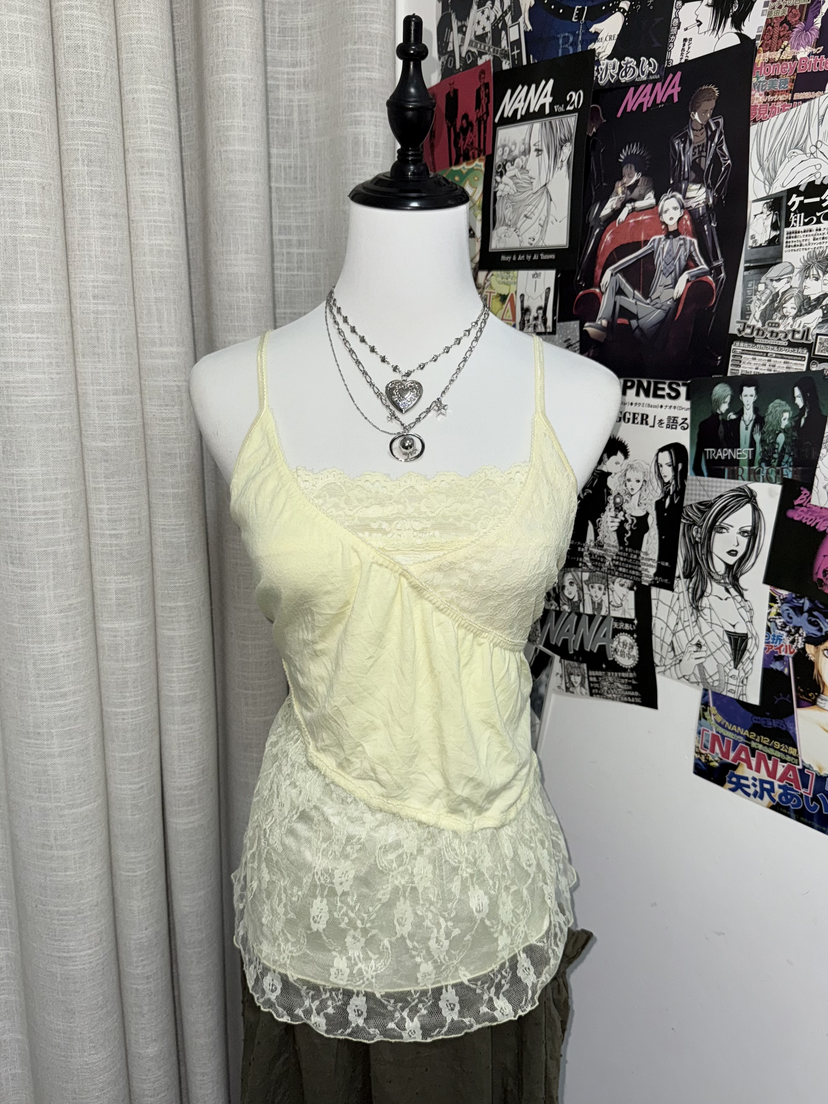 Soft Yellow Lace Mini Top/Dress