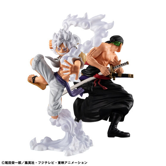 (預訂訂金 $100) (總價 $322) (魂限) MegaHouse WALLSTAR 海賊王 路飛 五檔 & 卓洛 W.STAR ONE PIECE Monkey D. Luffy Gear Five & Roronoa Zoro (連特典) (行版) 