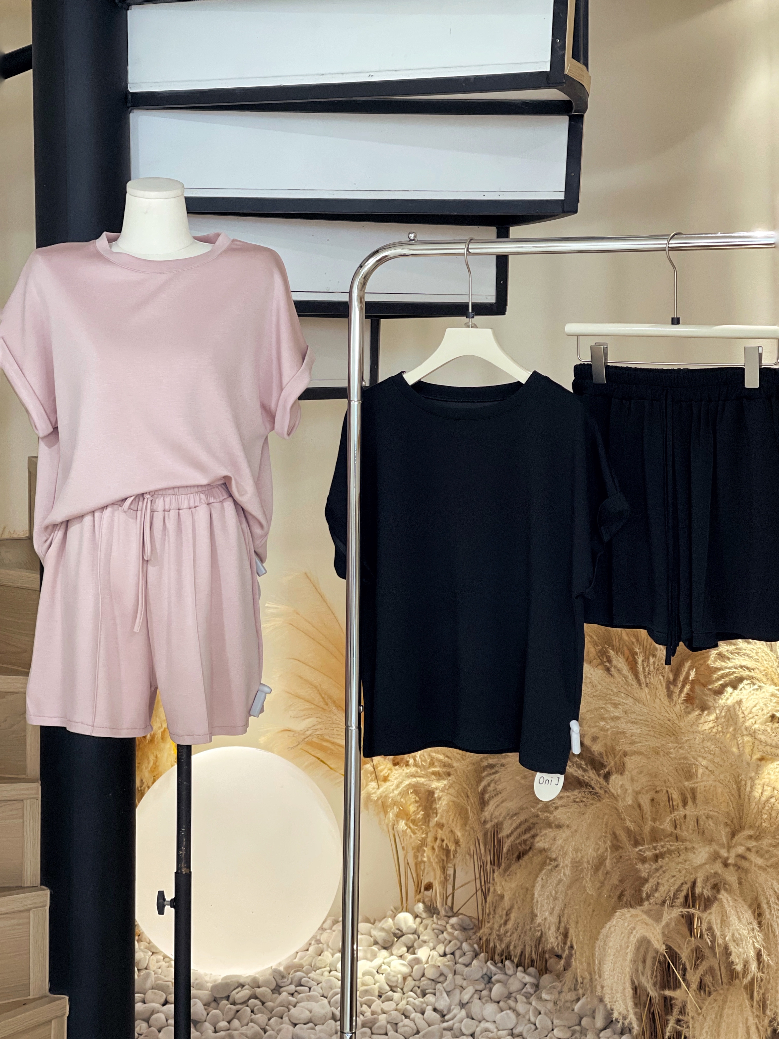 基础T+弹力短裤套装