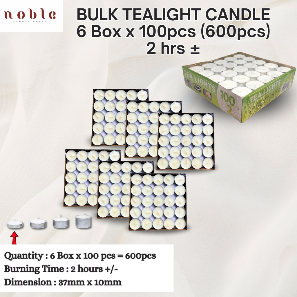 Piala Emas- Tealight Candle 100pcs/Tealight/Tea Light/Lilin 2Hrs/4Hrs/6Hrs/8Hrs