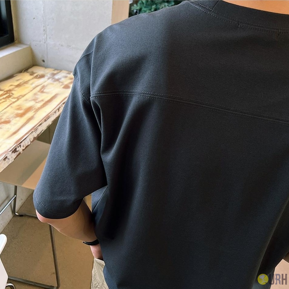【100%保證韓國直送】Cool Bun Texture 輕盈涼感高密雙面羅馬棉微寬鬆圓領短袖Tee 👕 [5 color] RG165885