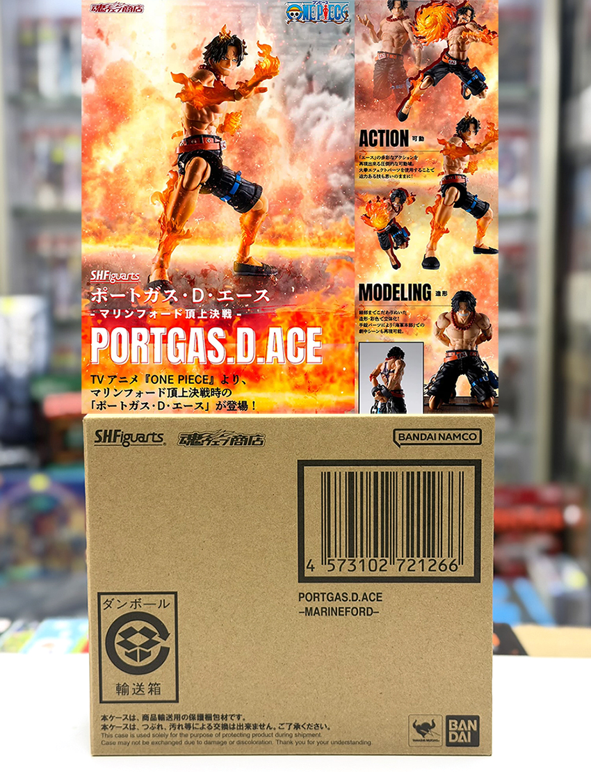 (行版) (魂限) Bandai S.H.Figuarts 海賊王 艾斯 -馬林福特頂上決戰- SHF One Piece Portgas D Ace 
