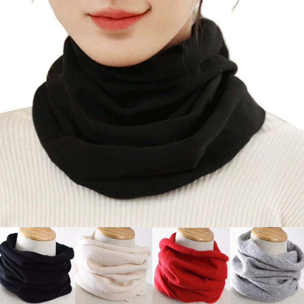 秋冬季圍脖 防寒保暖 懶人頸套 勁椎防寒防凍 保暖圍脖 圍巾 圍頸 米色 [平行進口] HK2680