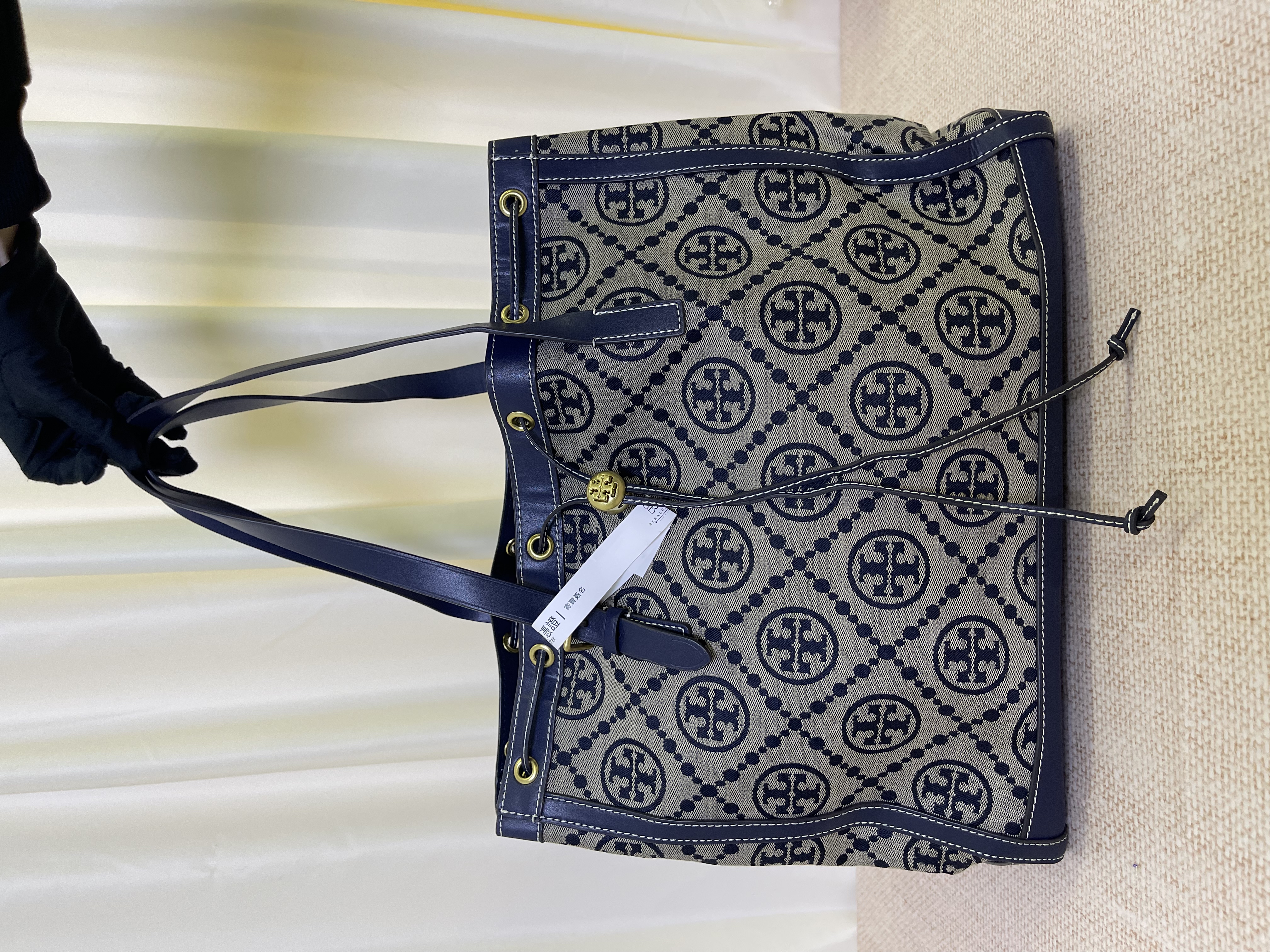 Pre-owned Tory Burch T Monogram Jacquard Tote / Product Code: 26030903
